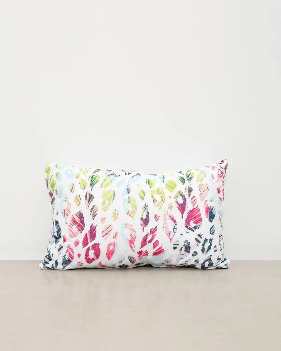 Μαξιλαρι παραλληλογραμμο Πετσετε Βελουτε ξαπλωστρας Animal Print Blue Topaz