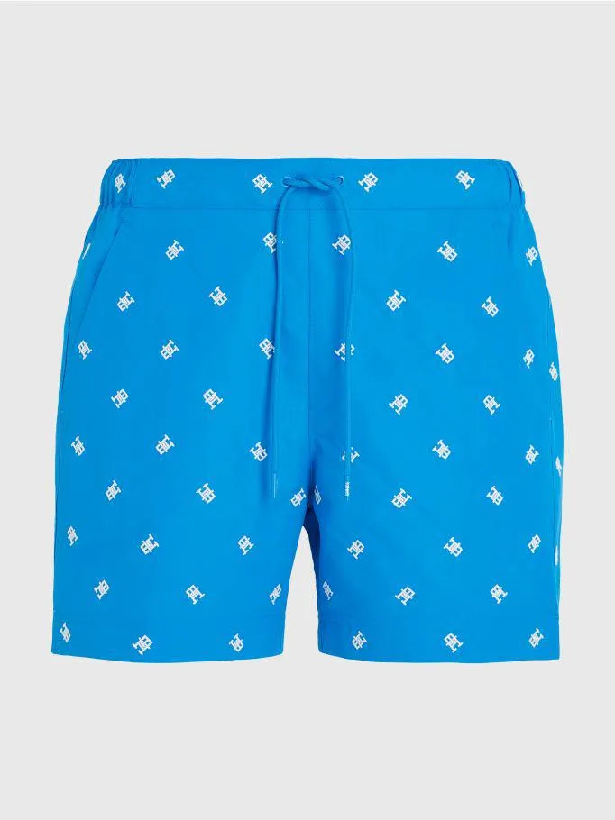 TH Monogram Mid Length Swim Shorts