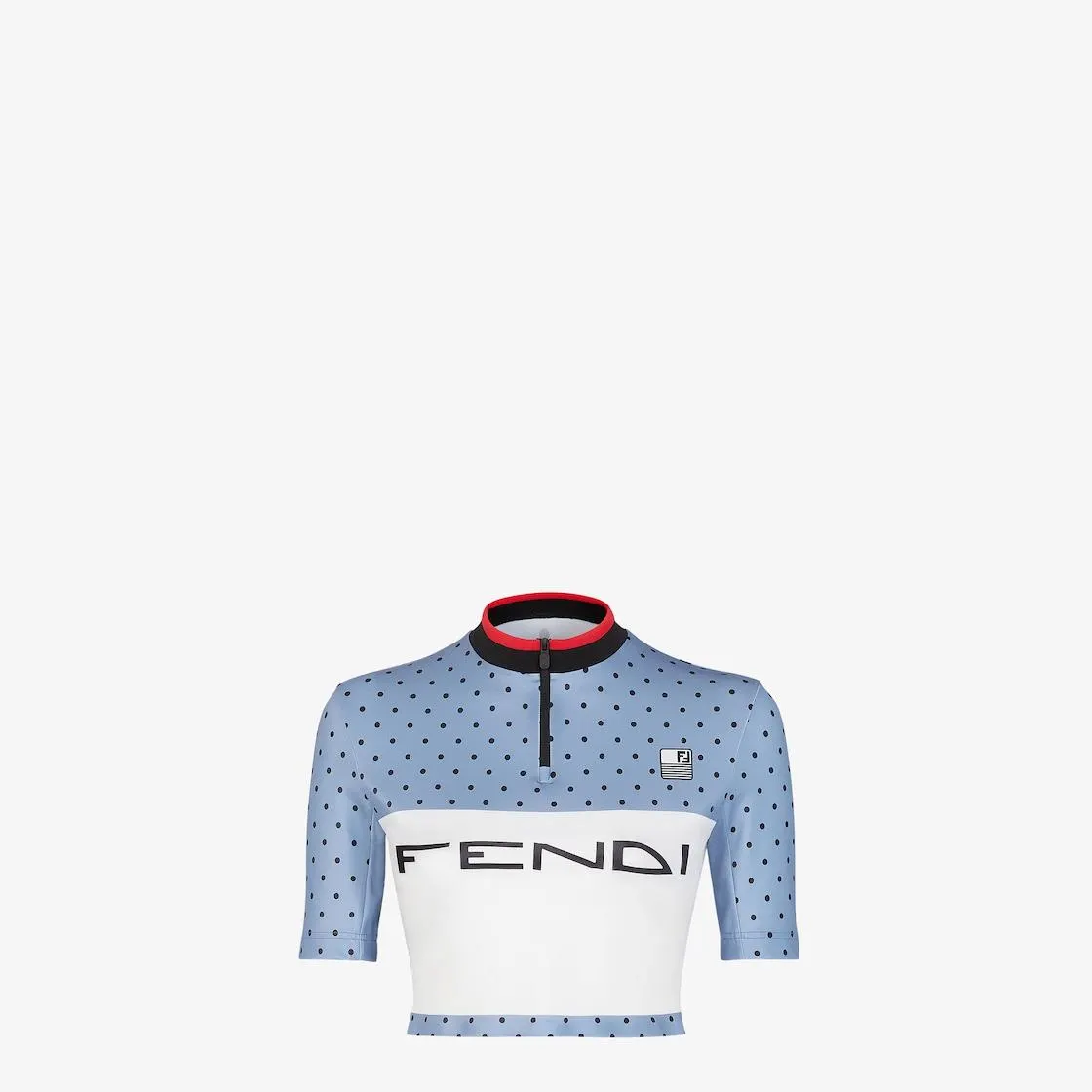 Light blue polka dot Lycra® top