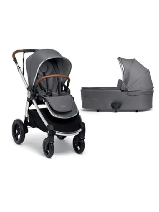 Ocarro Shadow Grey Puschair with Shadow Grey Carrycot
