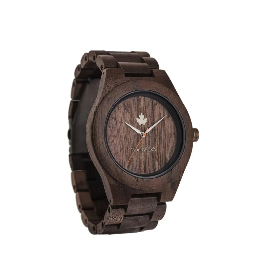 WOODWATCH MEN'S CORE WALNUT QUARTZ WATCH