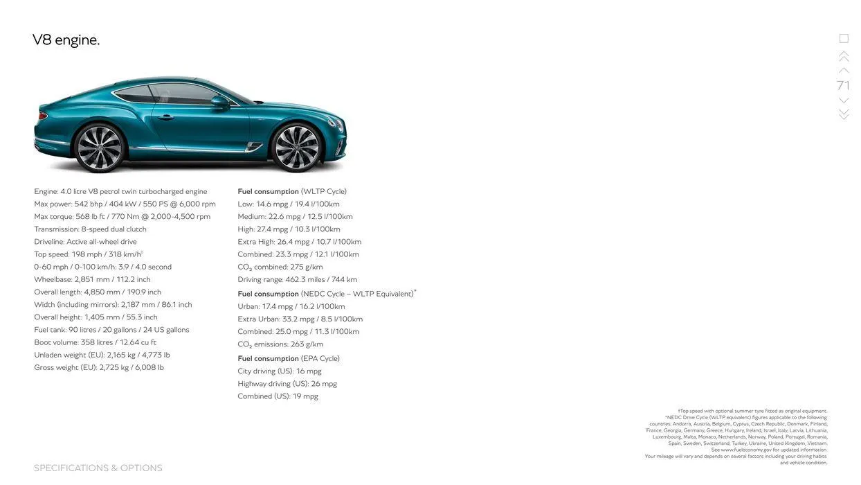 Continental GT Range from 15 March to 15 September 2024 - Offers page 71