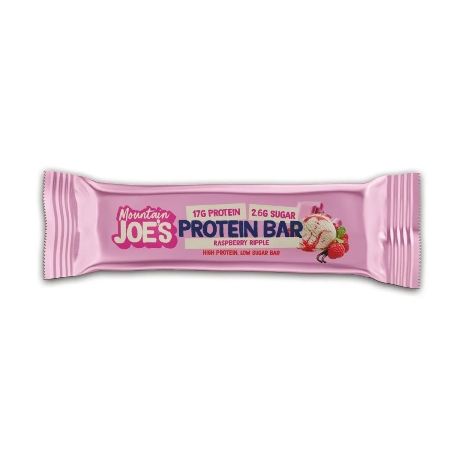 Mountain Joe's Raspberry Ripple Protein Bar 55 g