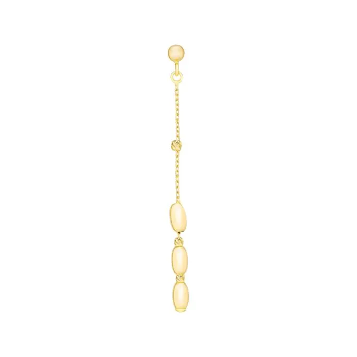 Prisma Oval Earring in 18K Gold