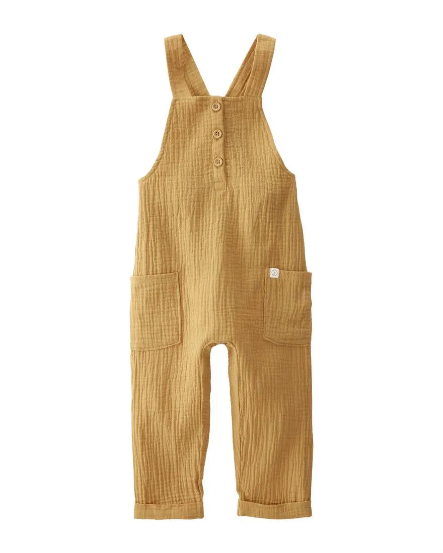 Organic Cotton Gauze Overalls