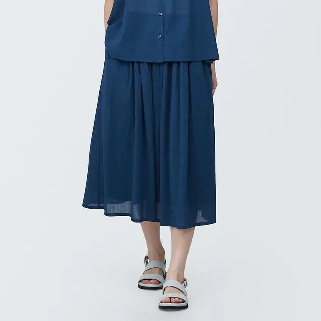 High Twisted Veil Gather Skirt