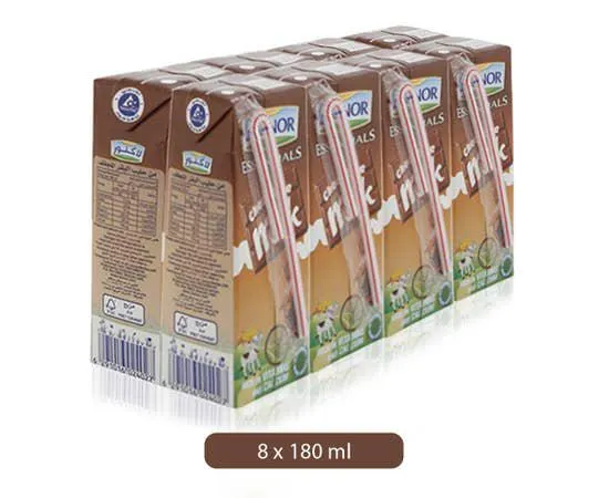 Lacnor Chocolate Flavored Milk - 8 x 180ml