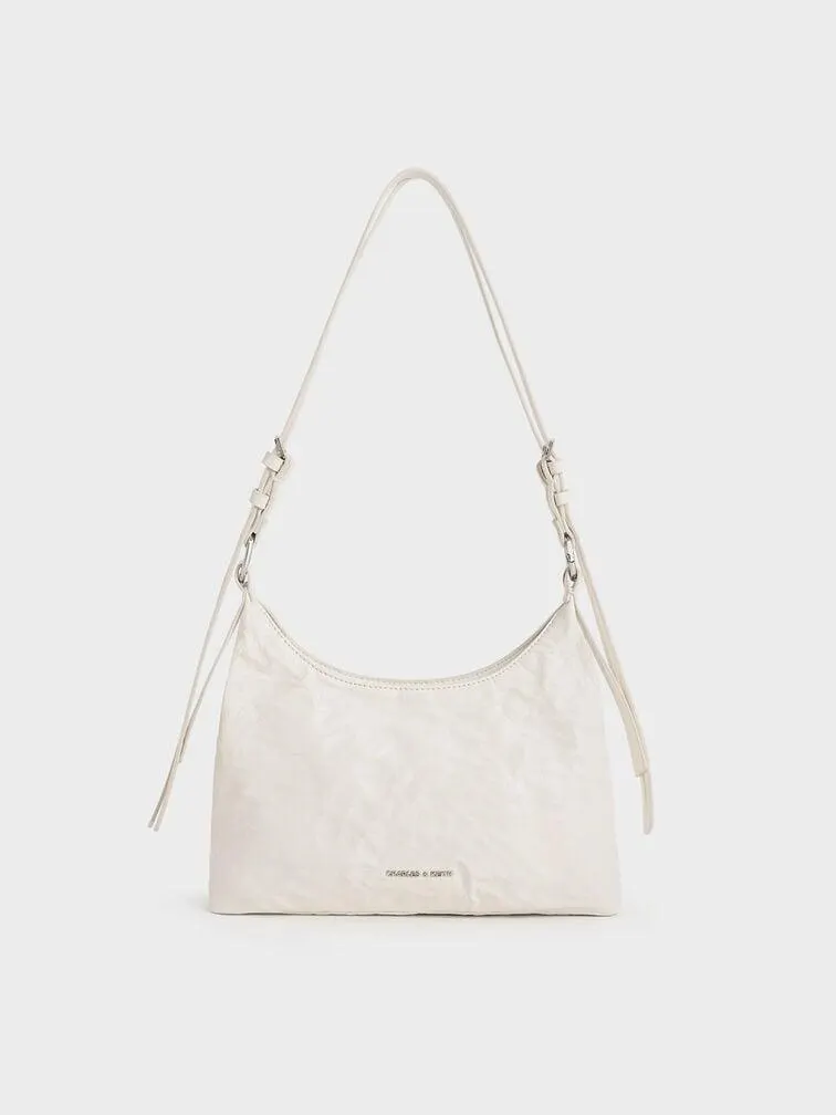 Lark Crinkle-Effect Hobo Bag
