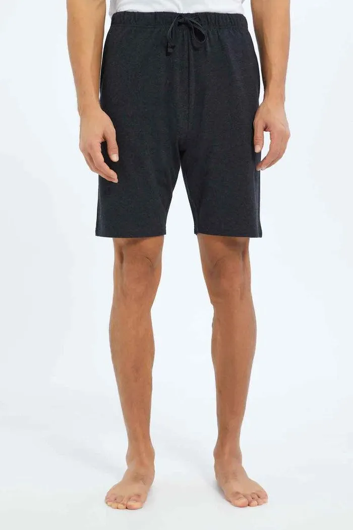 Men Black Pyjama Short