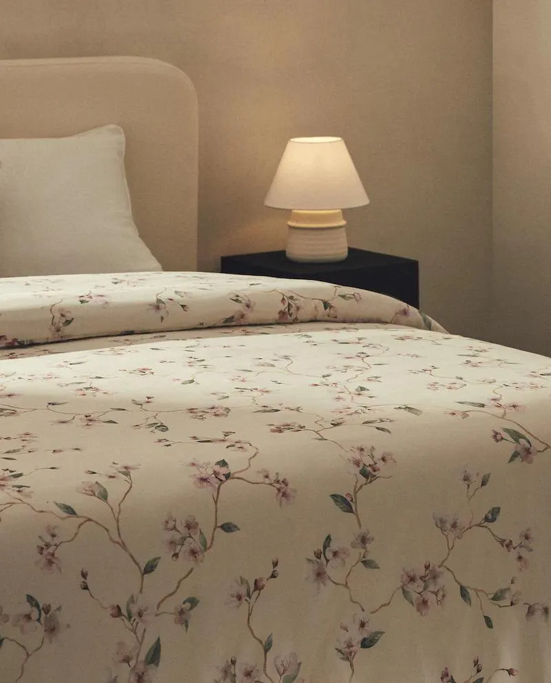 CHERRY BLOSSOM COTTON DUVET COVER