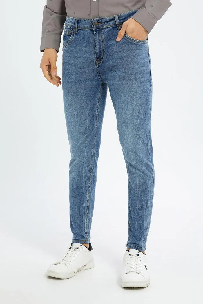 Men Blue 5-Pocket Skinny Fit Jeans