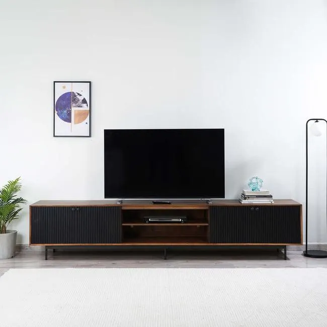 ercol tv unit upto 80 inches solid wood - brown