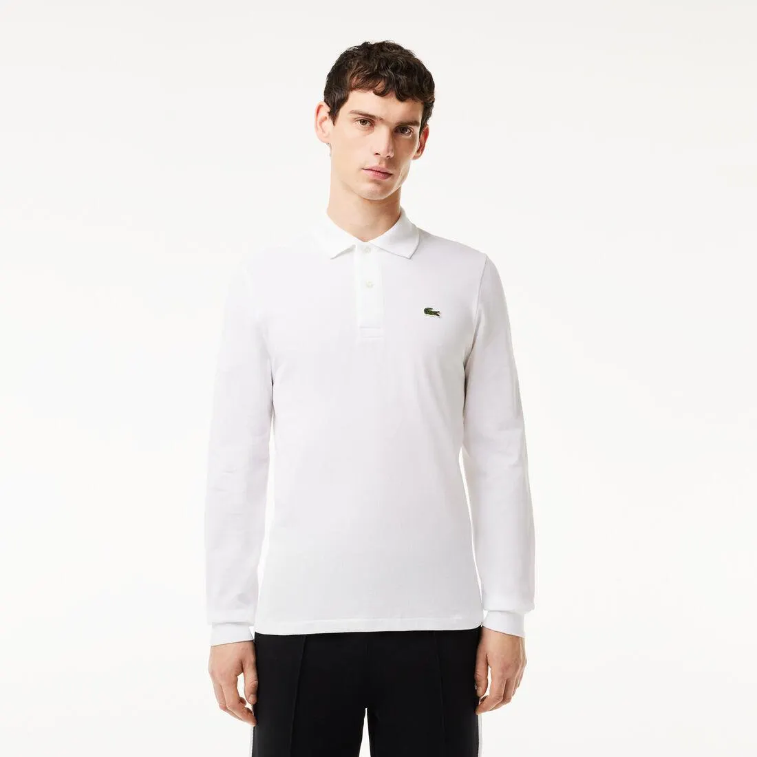 Original L.12.12 Long Sleeve Cotton Polo Shirt