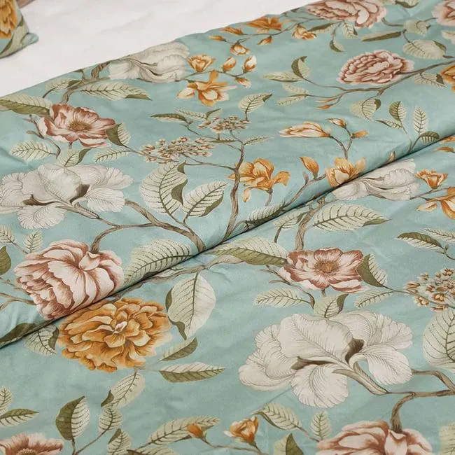 melba 5pcs comforter set turquoise 160x220cm