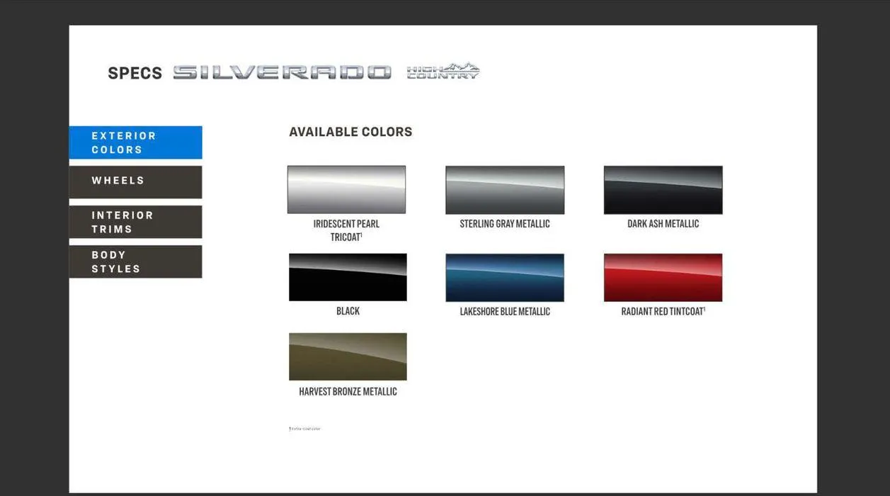 Silverado 2024 from 2 September to 31 December 2024 - Offers page 16