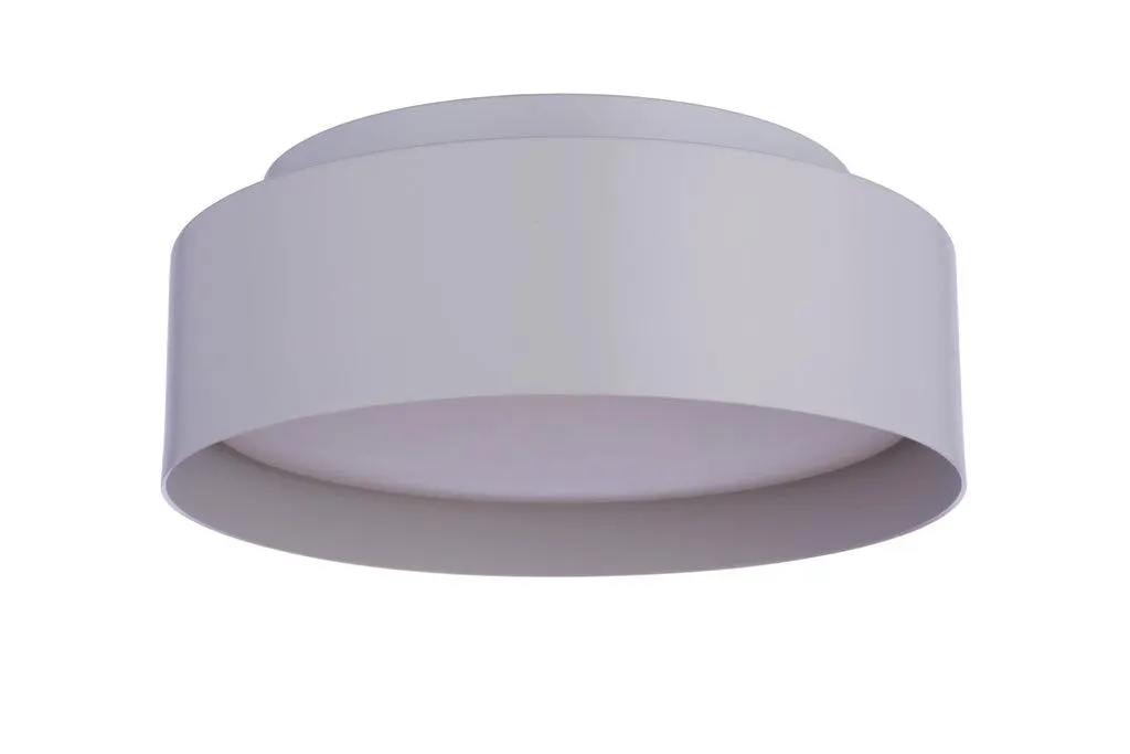 Duplo Two Light Flush Mount - White