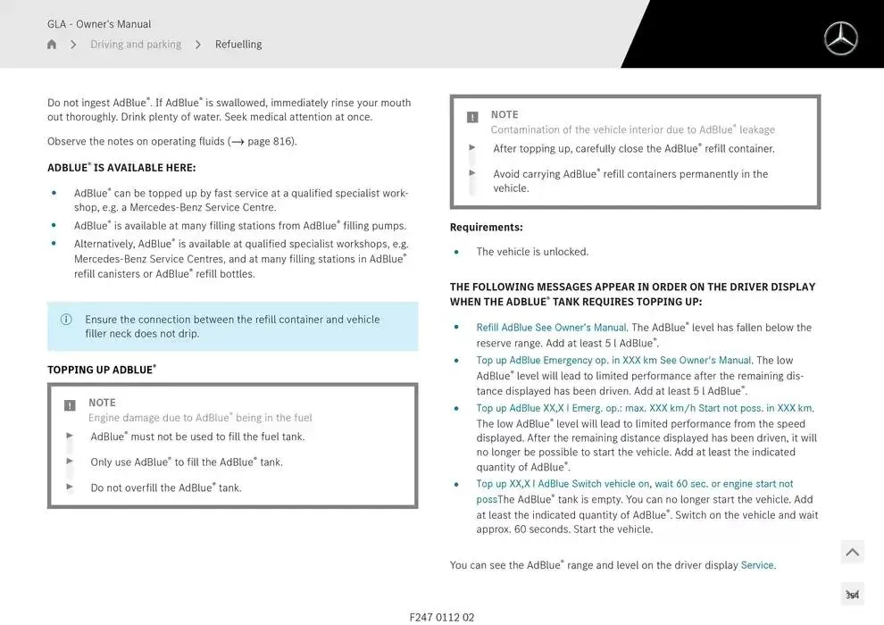 GLA SUV from 14 January to 30 April 2025 - Offers page 354