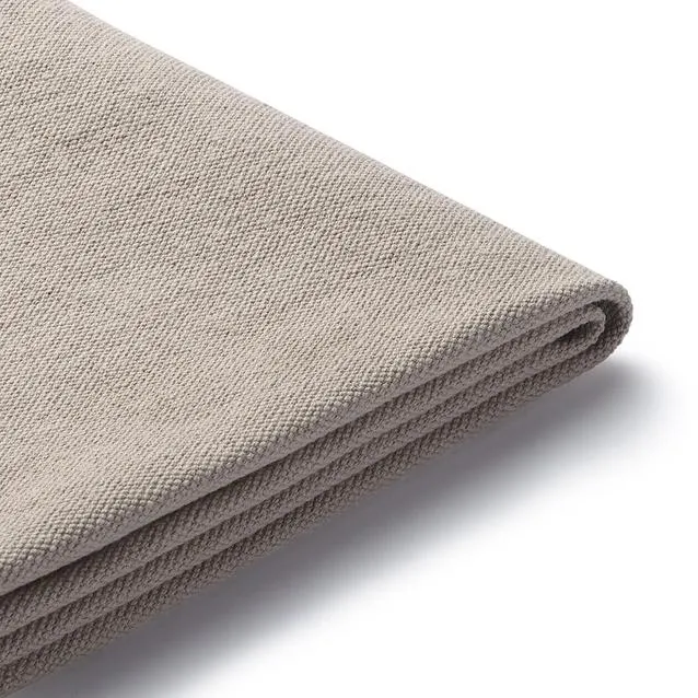Cotton Canvas Cover For Urethane Pocket Coil Sofa Ottoman , Beige