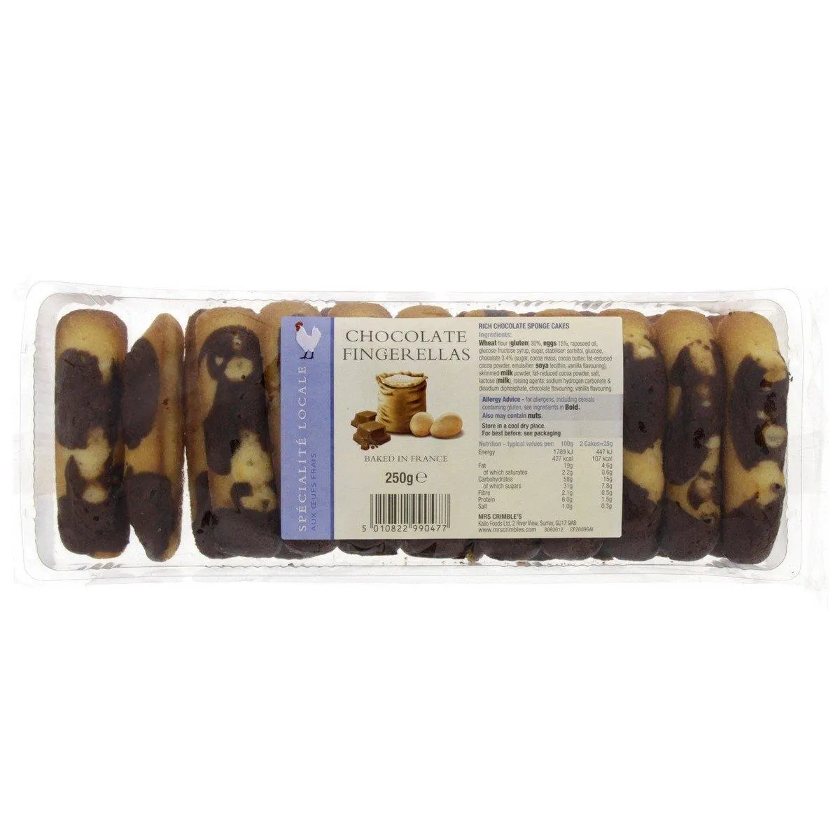 Specialite Locale Chocolate Fingerellas 250 g