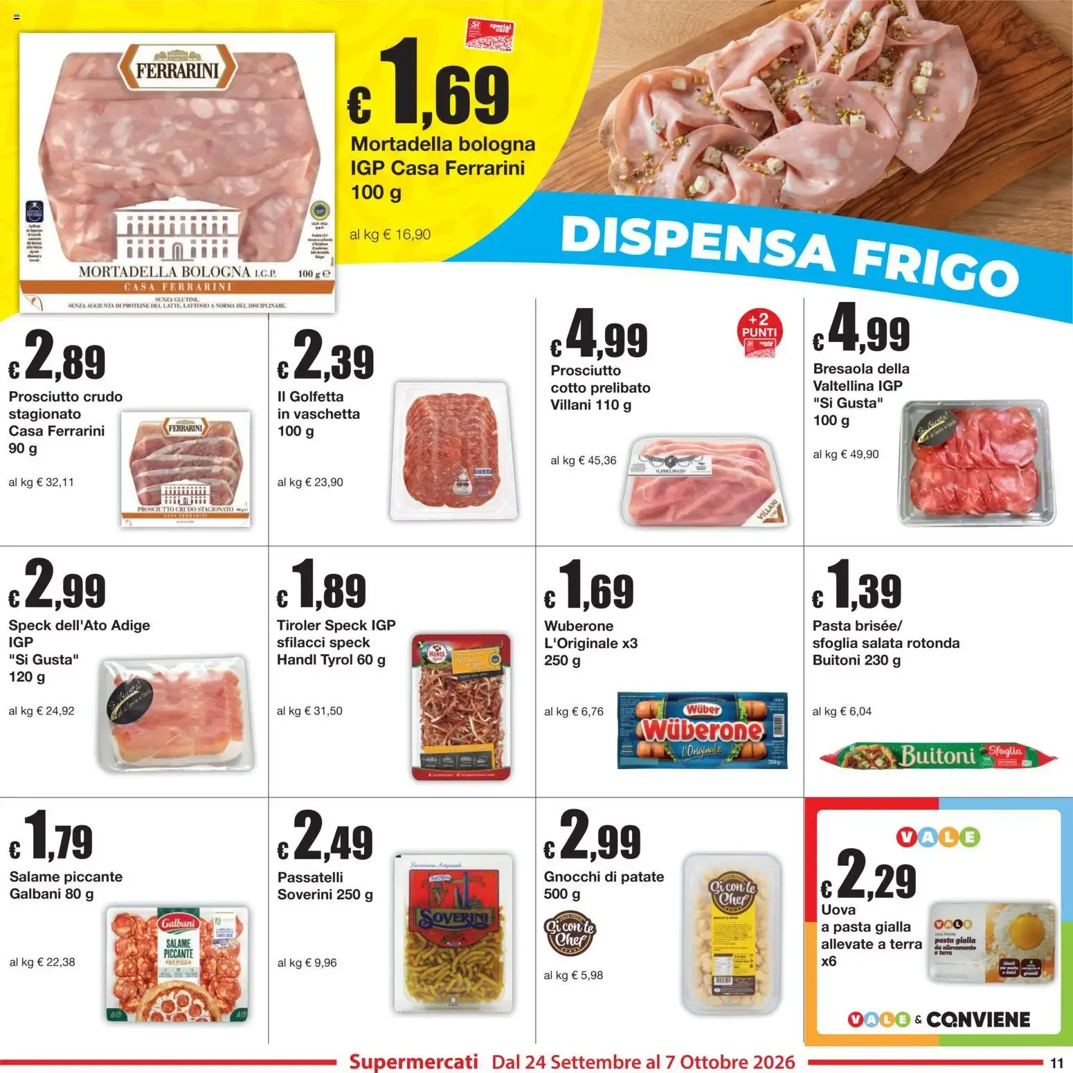 Sì con Te volantino dal 24/09/2026 - online Offerte da 24 settembre a 7 ottobre di 2026 - Pagina del volantino 11