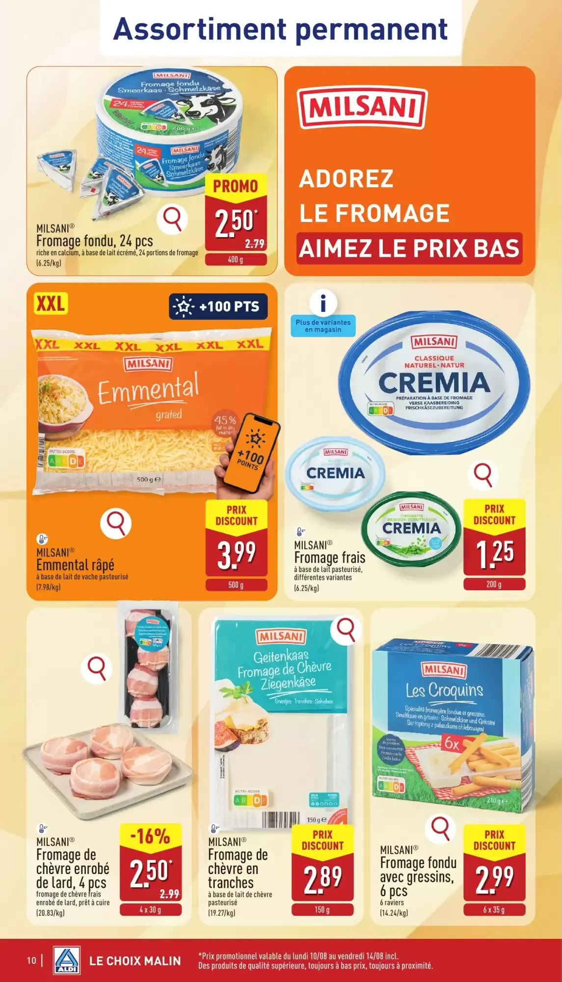 ALDI Dépliant du lun. 10/08 au ven. 14/08 van 10 augustus tot 14 augustus 2026 - folder pagina 10