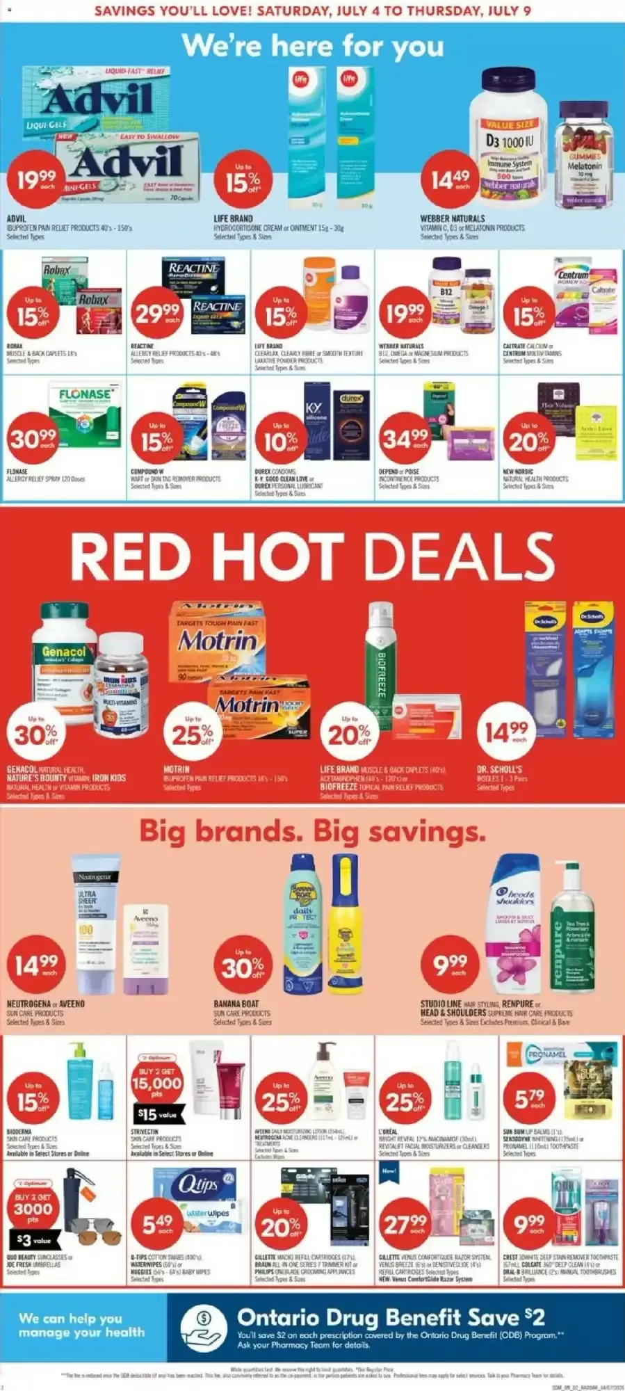 Shoppers Drug Mart flyer week 27 from July 4 to July 9 2026 - flyer page 2