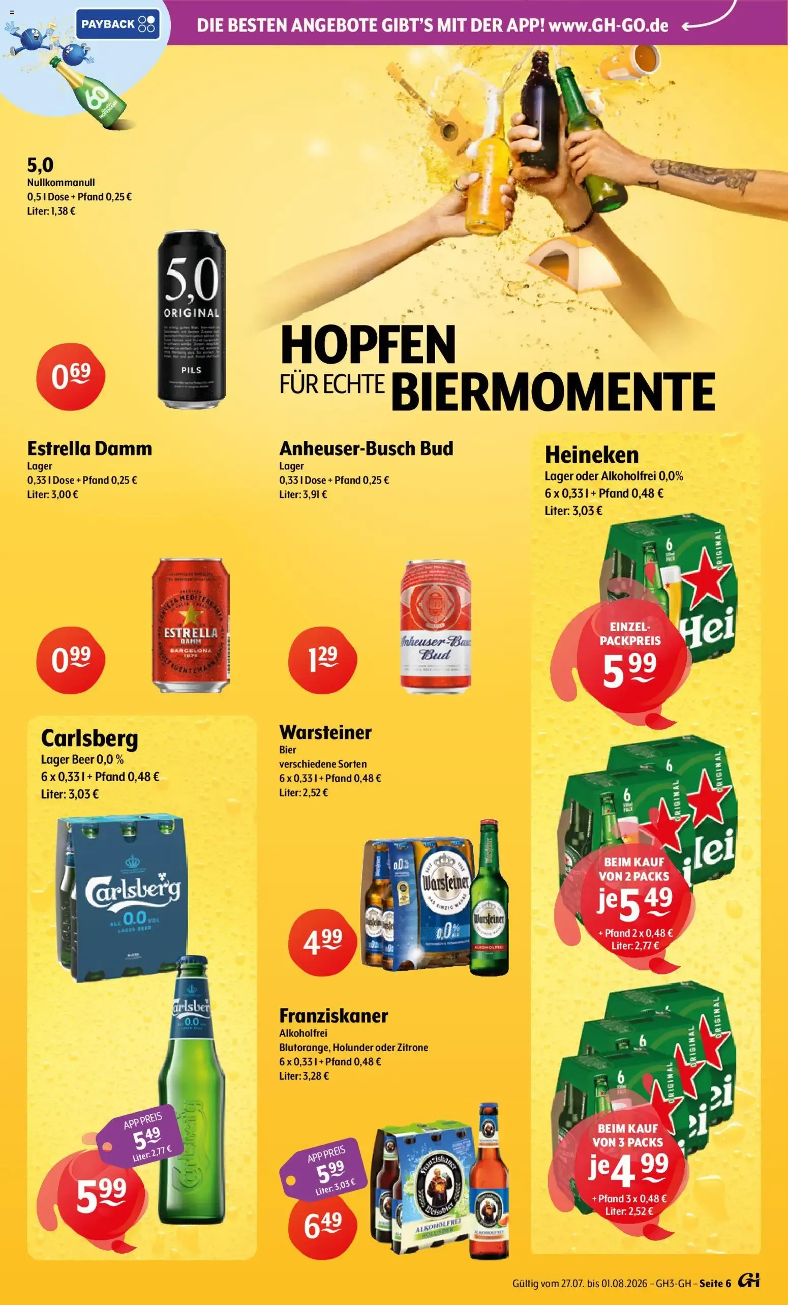 Trink und Spare Prospekt (ab 27.07.2026) zum Blättern von 27. Juli bis 1. August 2026 - Prospekt seite 6