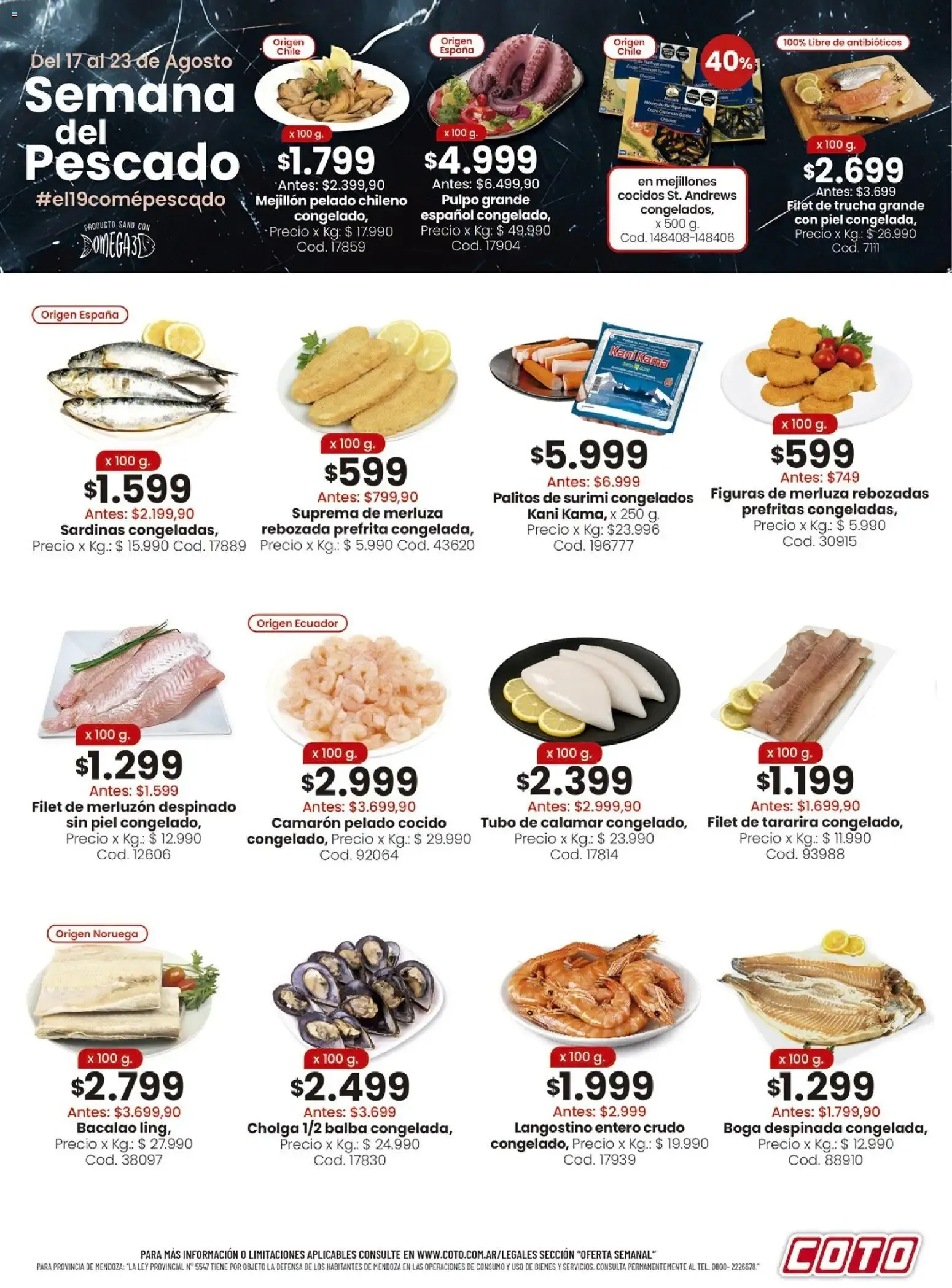Ofertas de Semana del Pescado 17 de agosto al 23 de agosto 2026 - Página 1 del catálogo