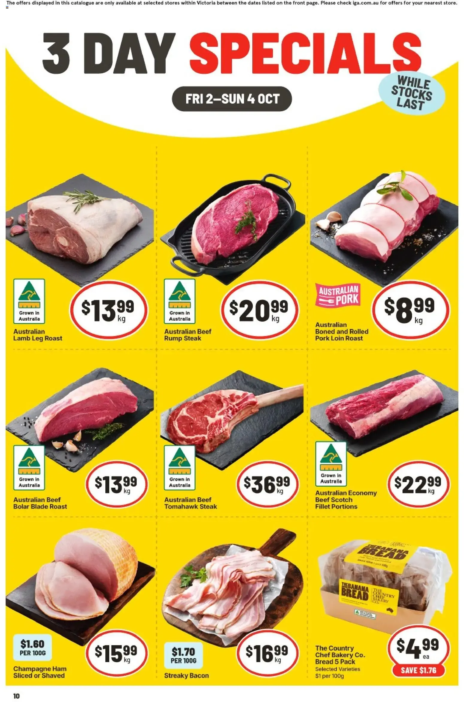 3 DAY SPECIALS - Catalogue valid from 2 October to 4 October 2026 - page 1