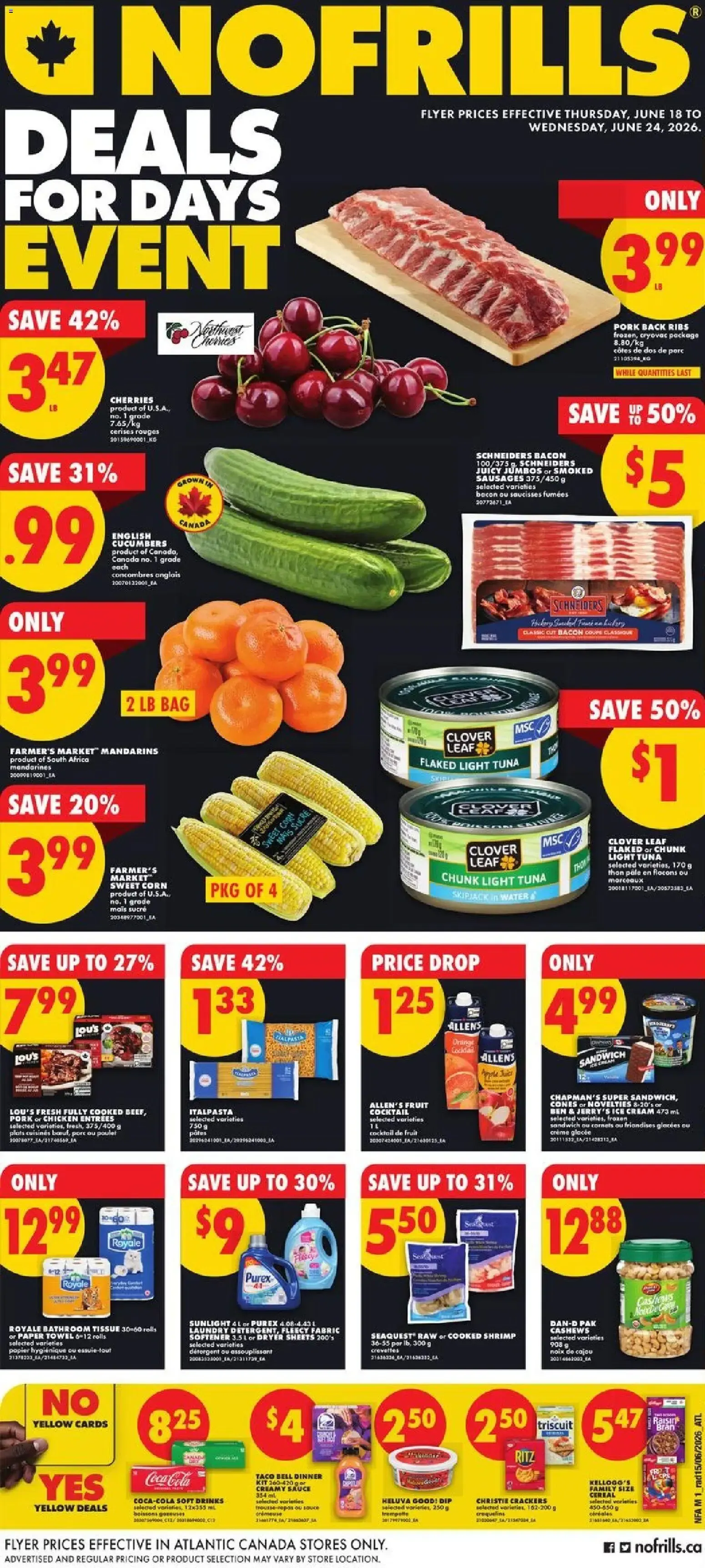 No Frills weekly flyer - NS from Jun 18, 2026 > weekly specials & deals from June 18 to June 24 2026 - flyer page 1