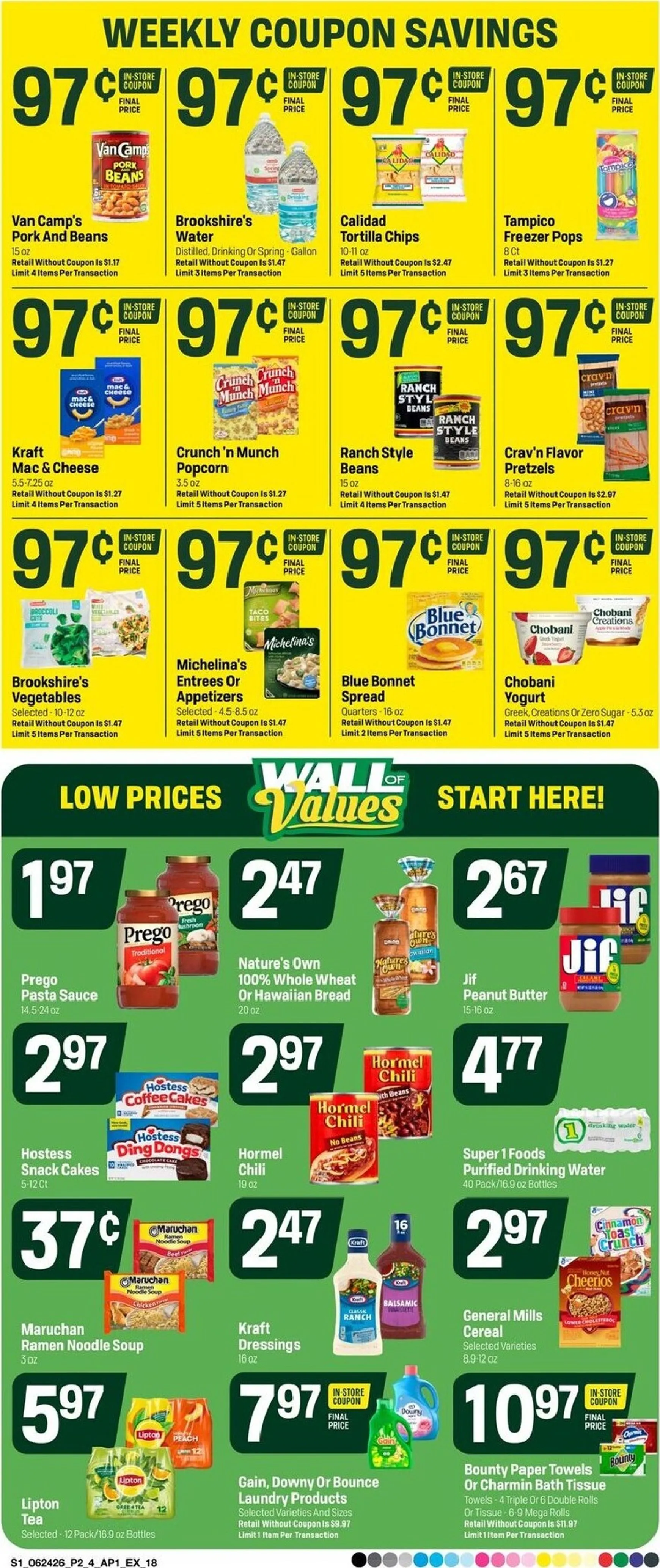 Weekly ad Current Super 1 Foods leaflet valid from Wednesday 06/24/2026 to Tuesday 06/30/2026 from June 24 to June 30 2026 - Page 2