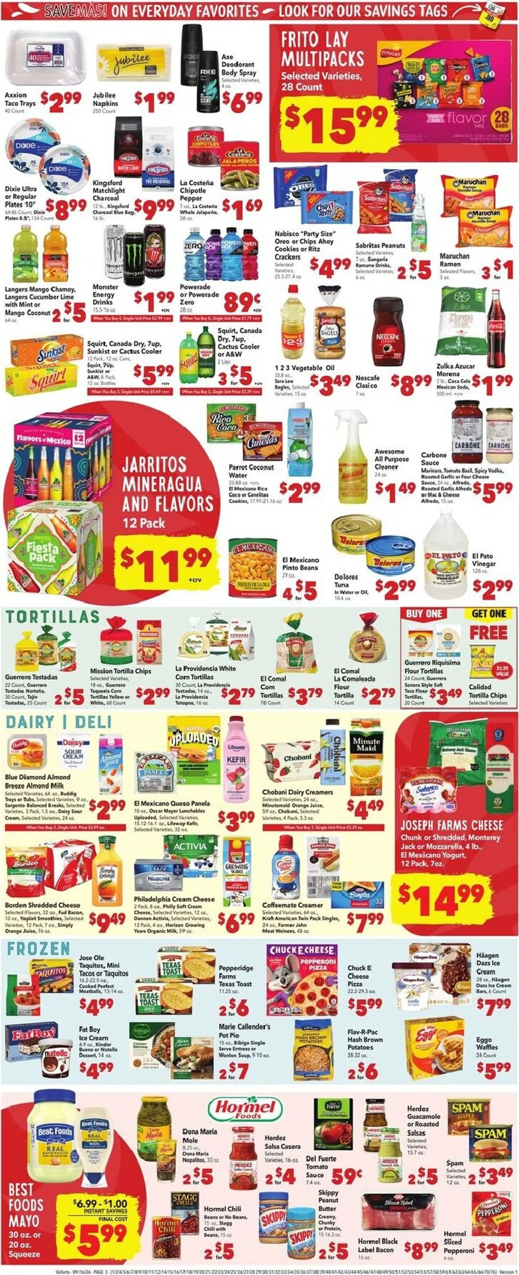 Weekly ad Vallarta Supermarkets: A Celebrar Las Fiestas Patrias from September 16 to September 22 2026 - Page 3