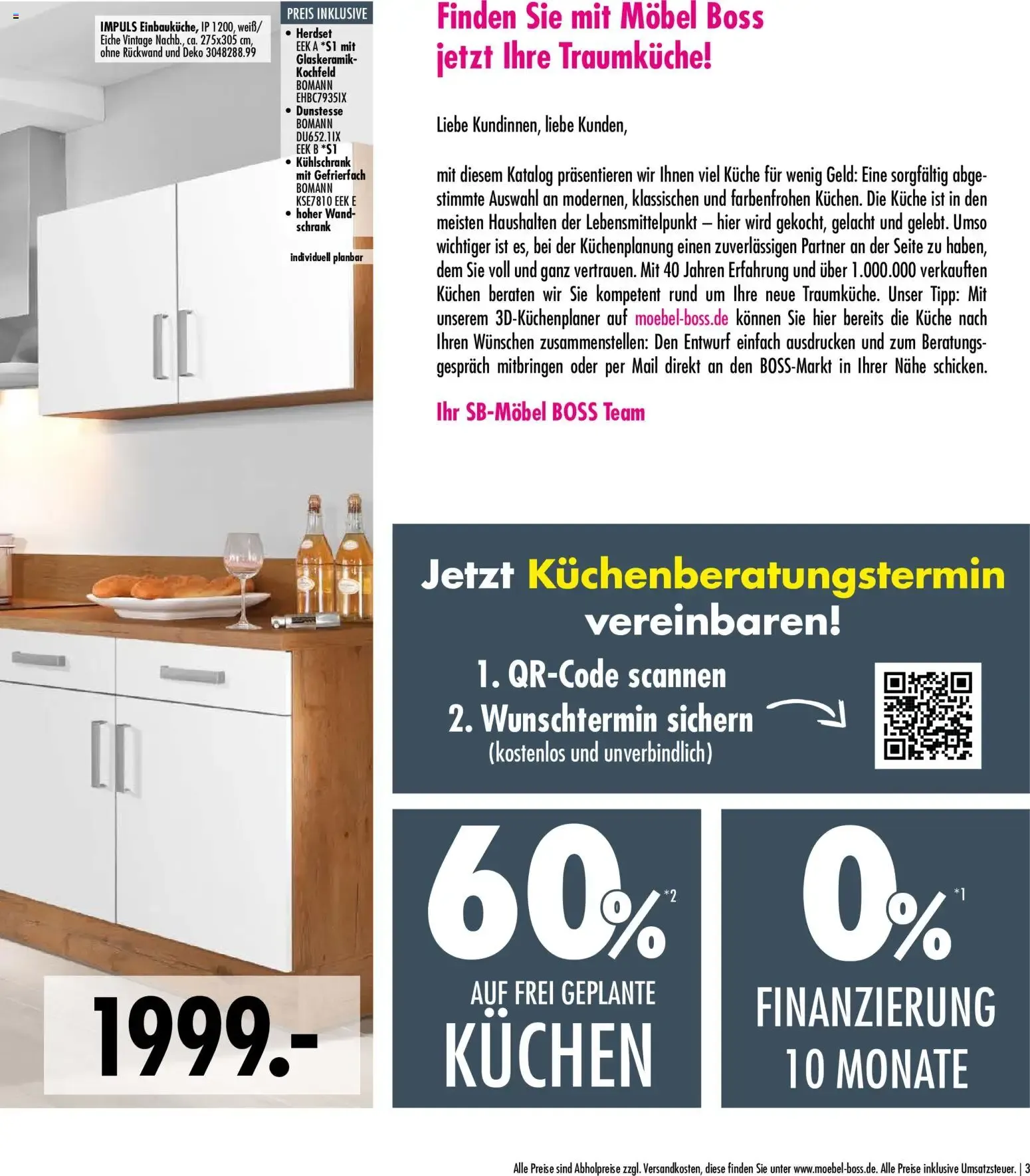 SB Möbel Boss Küchenkatalog 2026 (ab 09.04.2026) zum Blättern von 9. April bis 30. November 2026 - Prospekt seite 3