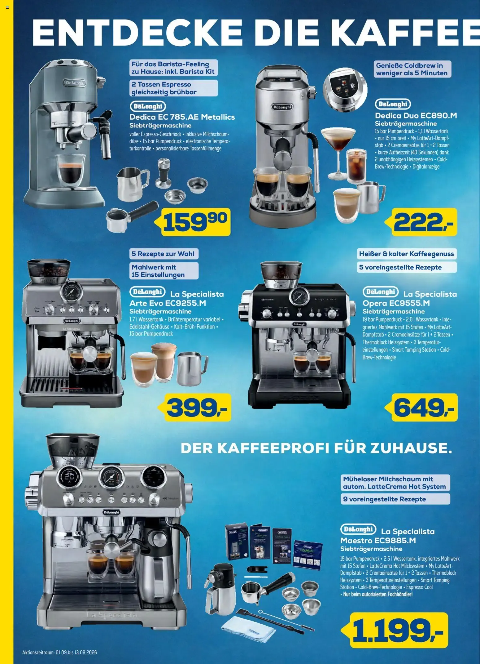 Euronics: Máquinas de Café DeLonghi von 1. September bis 13. September 2026 - Prospekt seite 2
