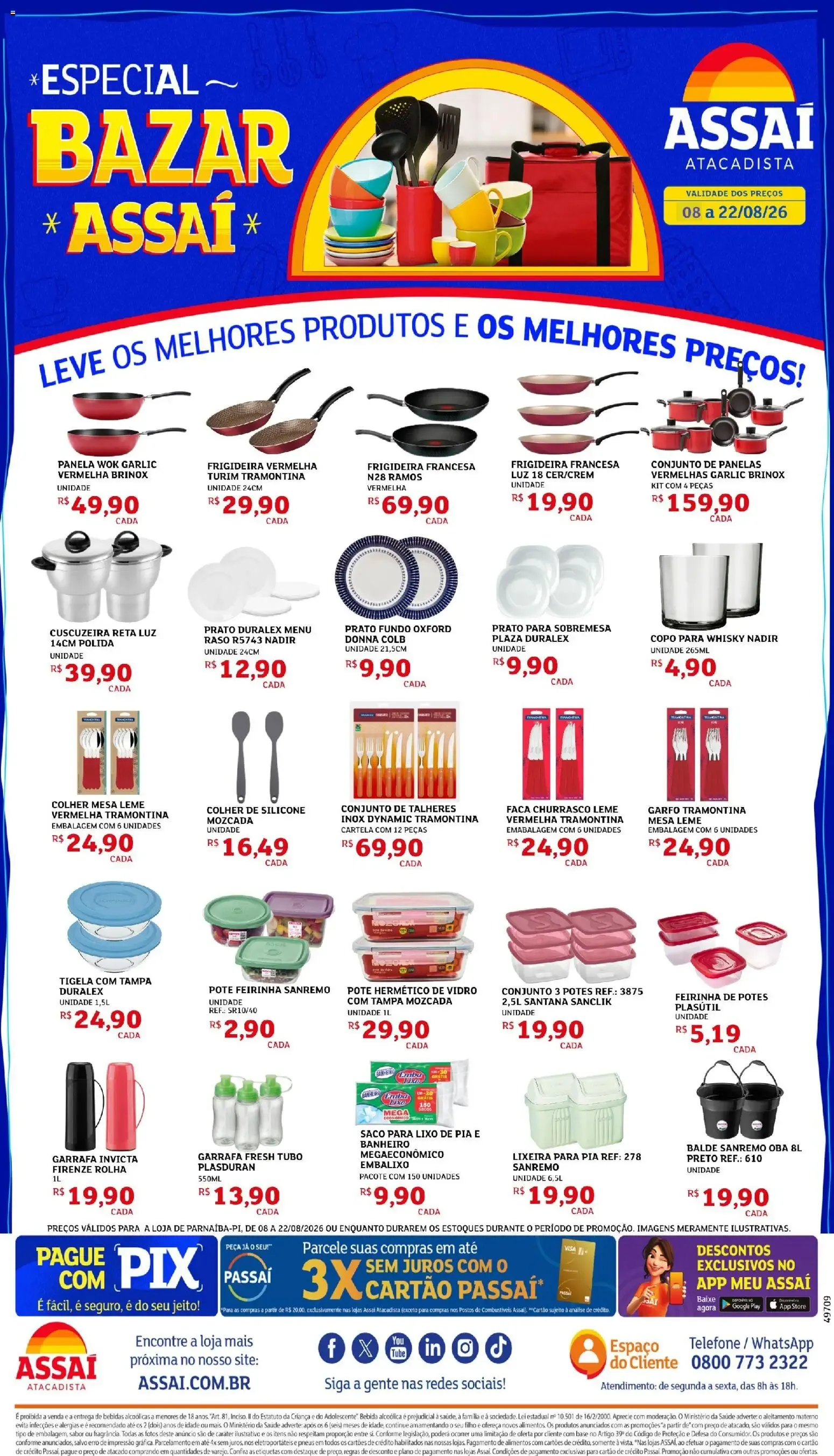 Encarte de Especial Bazar Assaí 8 de agosto até 22 de agosto 2026 - Pagina 1
