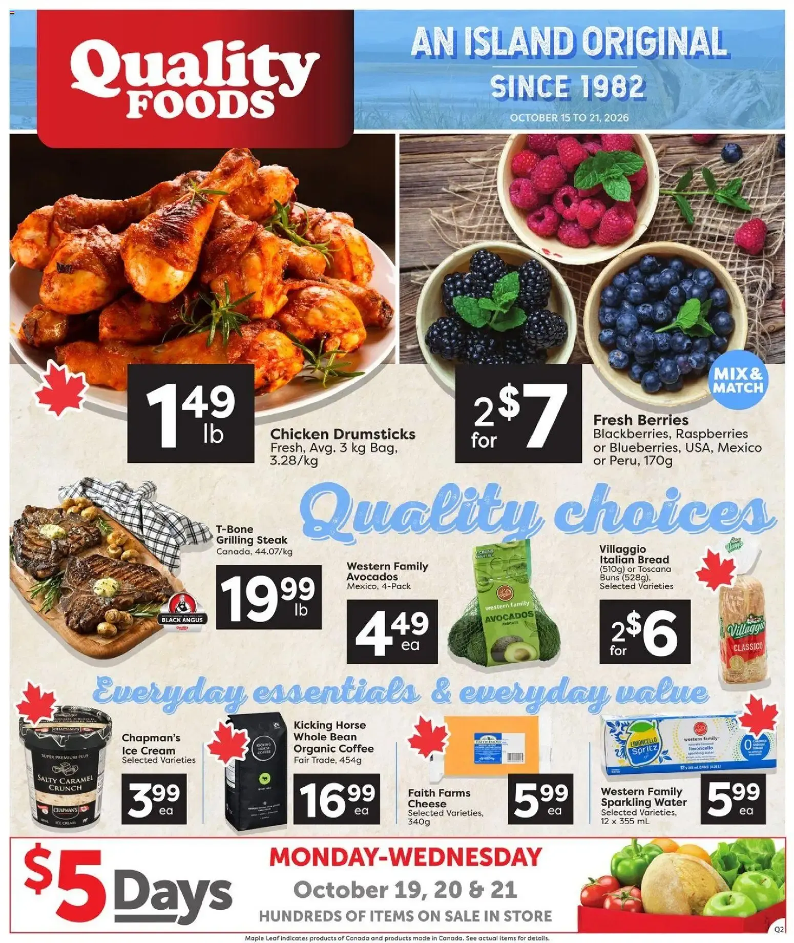 Quality Foods weekly flyer / circulaire from Oct 15, 2026 > weekly specials & deals