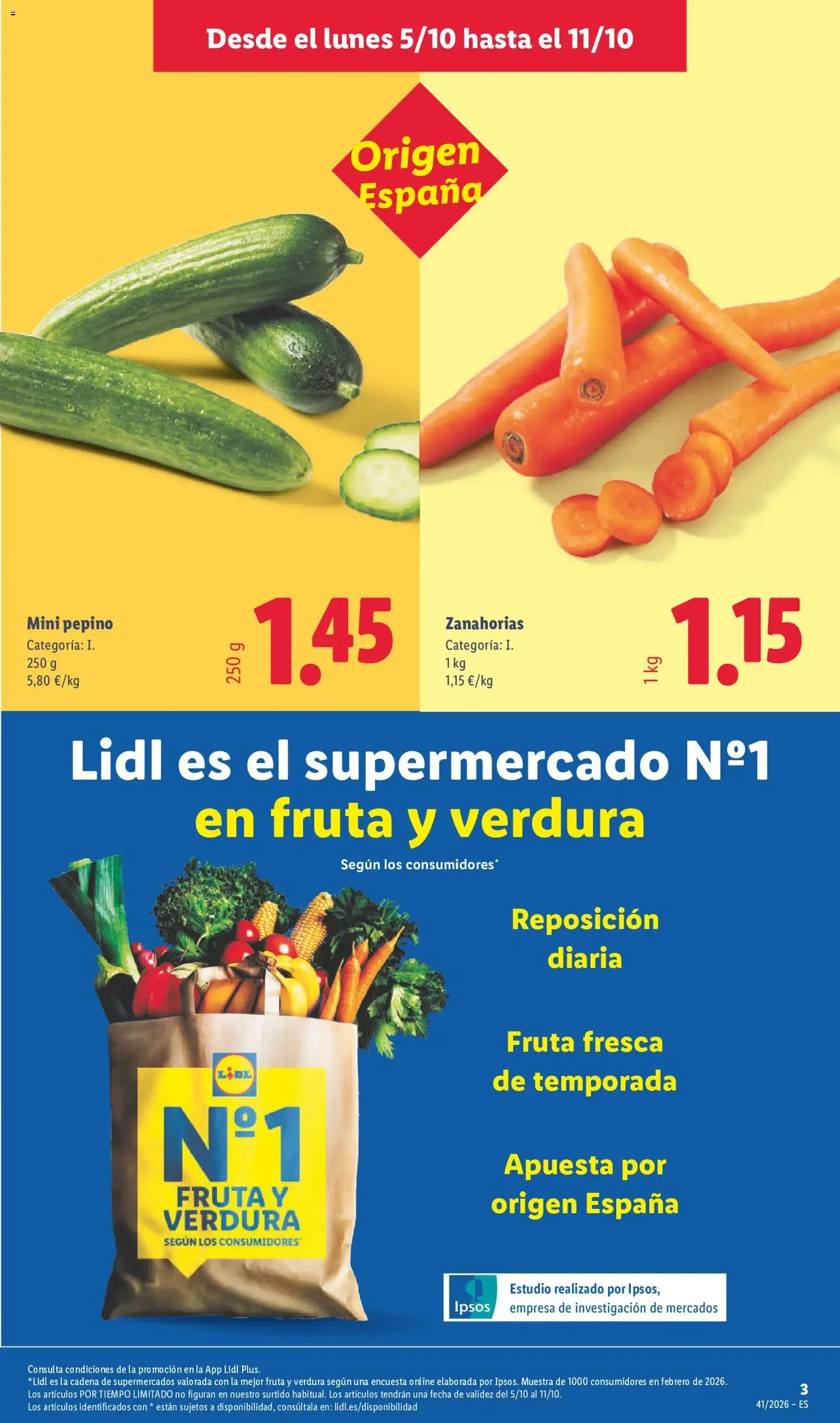 Catálogo de Lidl folleto del 05/10/2026 | Ofertas 5 de octubre al 11 de octubre 2026 - Página 3