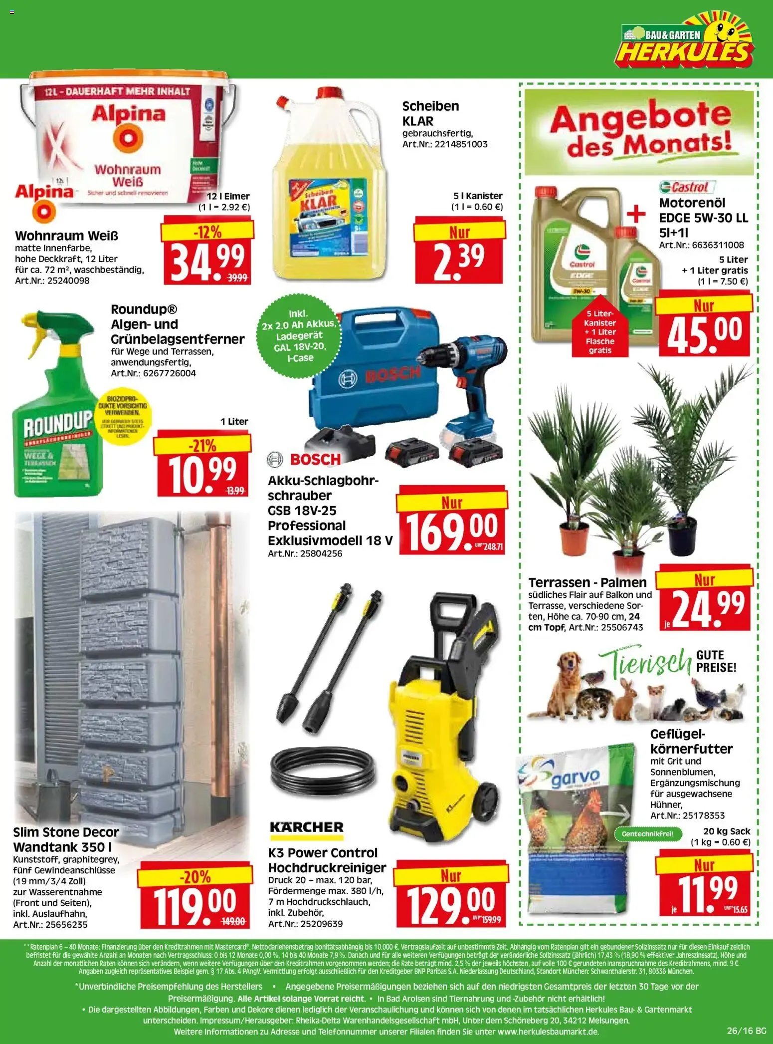 HERKULES Bau & Garten (ab 22.06.2026) zum Blättern von 22. Juni bis 27. Juni 2026 - Prospekt seite 16