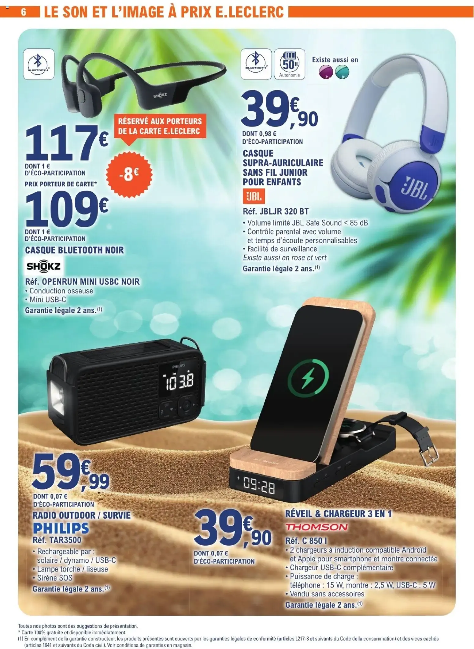 POUR DES VACANCES 100% ÉQUIPÉES du 16 juin au 27 juin 2026 - Catalogue page 6