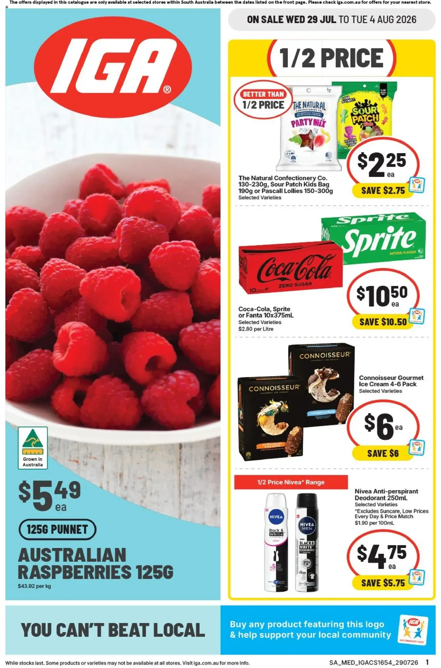 IGA catalogue valid from 29/07/2026 > Online Australia - Catalogue valid from 29 July to 4 August 2026 - page 1