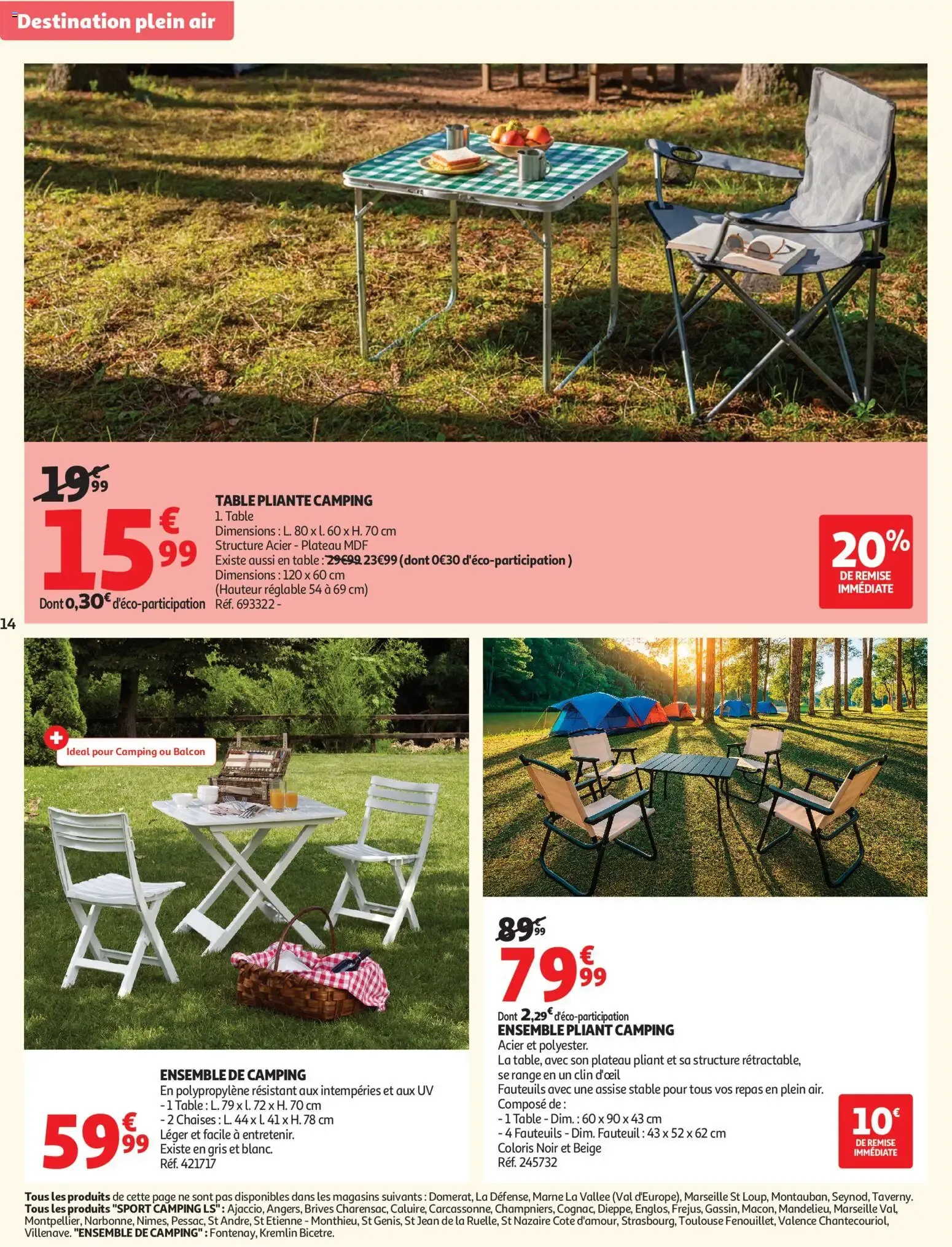 Auchan Plein air jeux de jardin à partir du 27/05/2026 - promo en ligne du 27 mai au 7 juin 2026 - Catalogue page 14