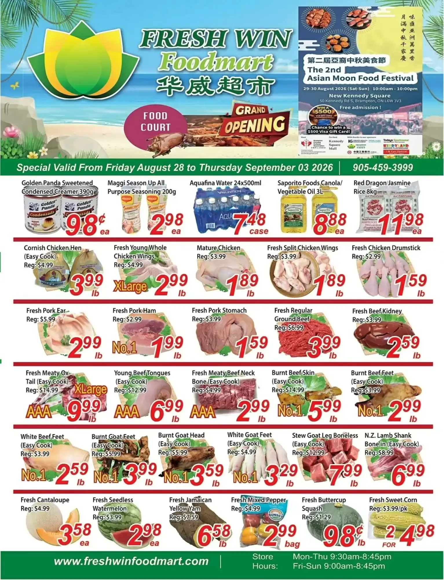 Fresh Win Foodmart flyer week 35 from August 28 to September 3 2026 - flyer page 1