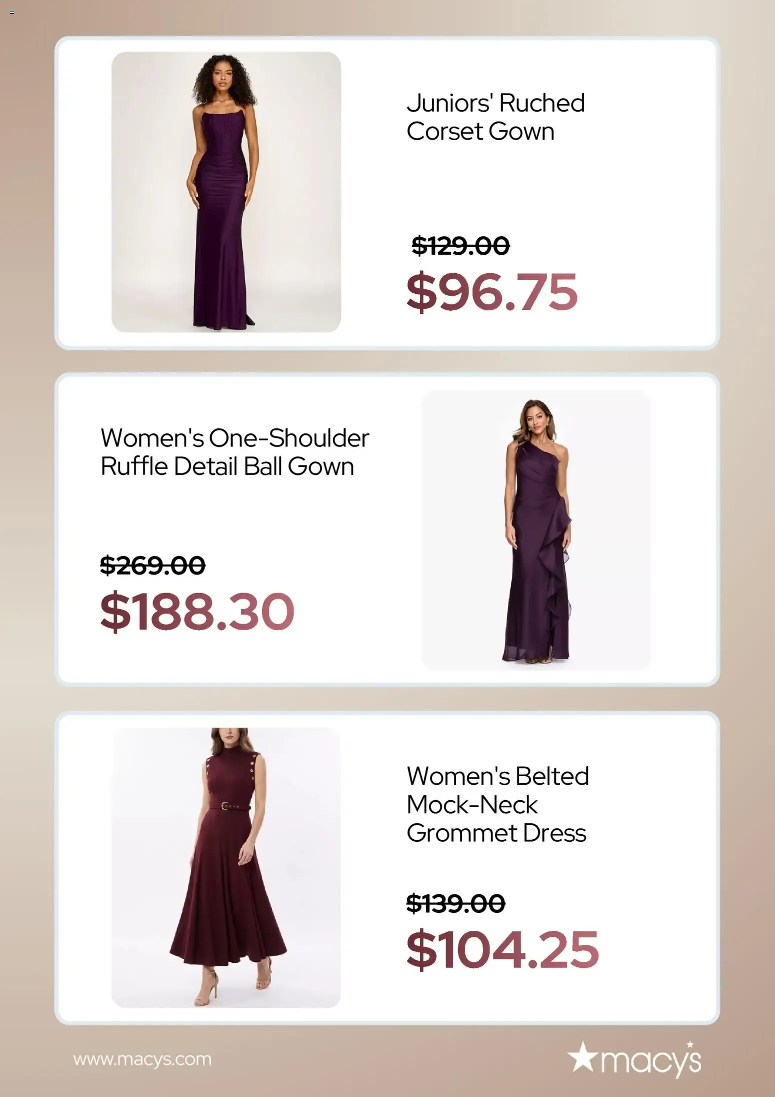 Weekly promotion Macy's Wedding Shop: Elegant women's dresses spanning from September 1 to September 21 2026 - Page 4 for Catalogue 365