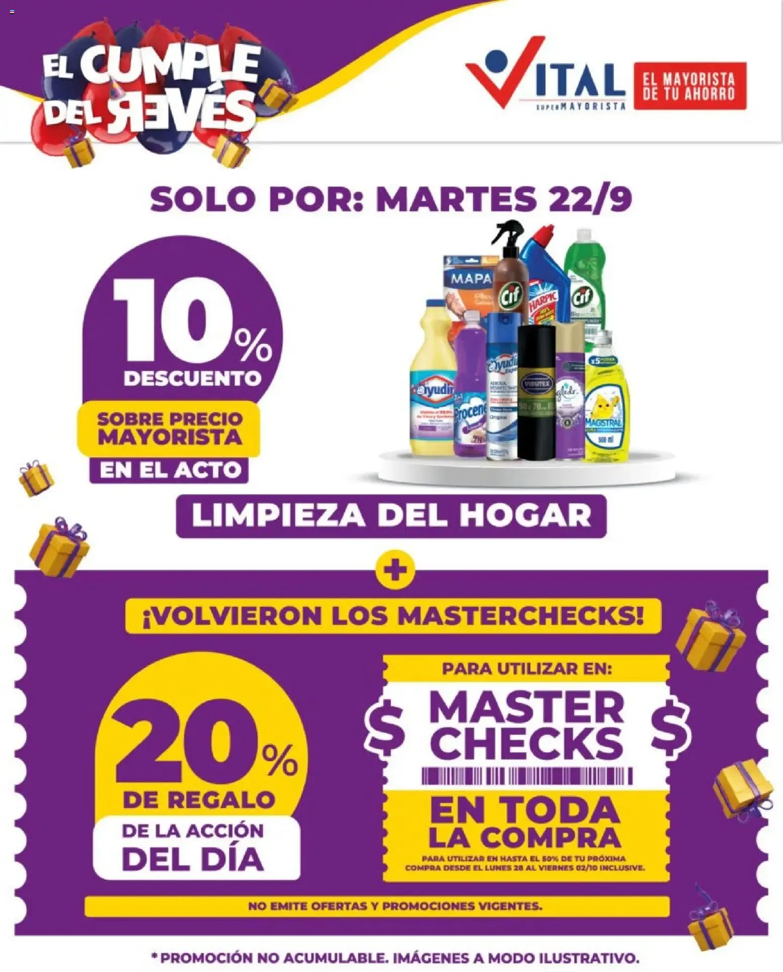 Ofertas de Vital - El Cumple del Revés 22 de septiembre al 22 de septiembre 2026 - Página 2 del catálogo