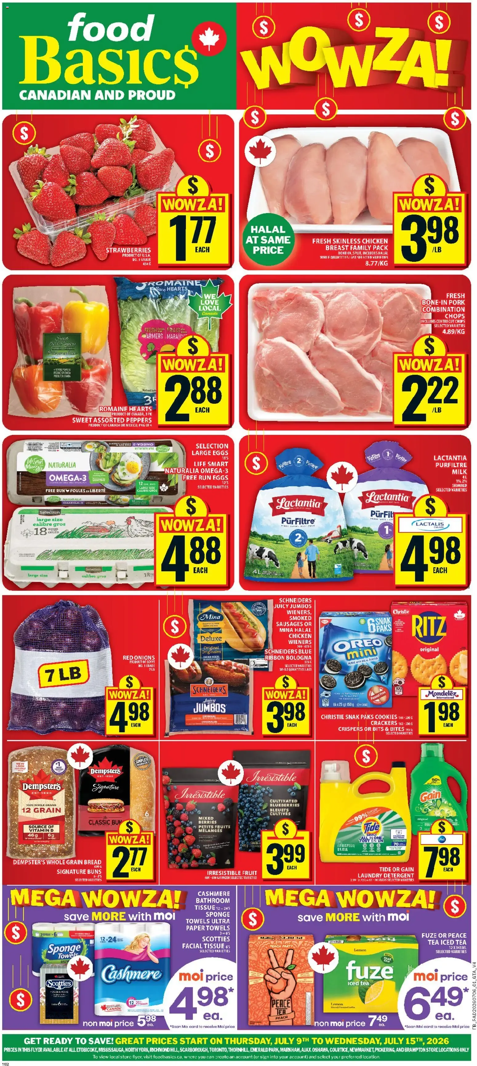 Food Basics weekly flyer - Ajax from Jul 9, 2026 > weekly specials & deals from July 9 to July 15 2026 - flyer page 1