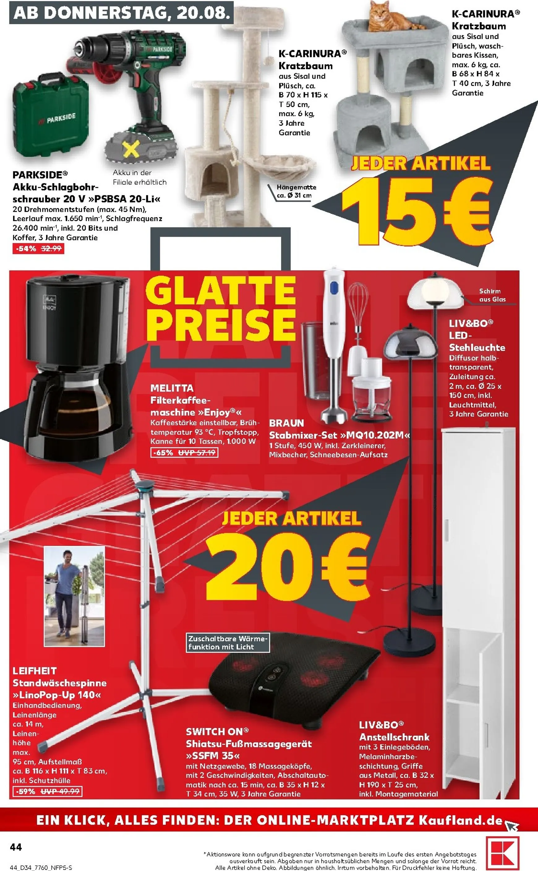 Kaufland Prospekt nächste Woche – von Donnerstag 20.08.2026 bis Mittwoch 26.08.2026 von 20. August bis 26. August 2026 - Prospekt seite 44