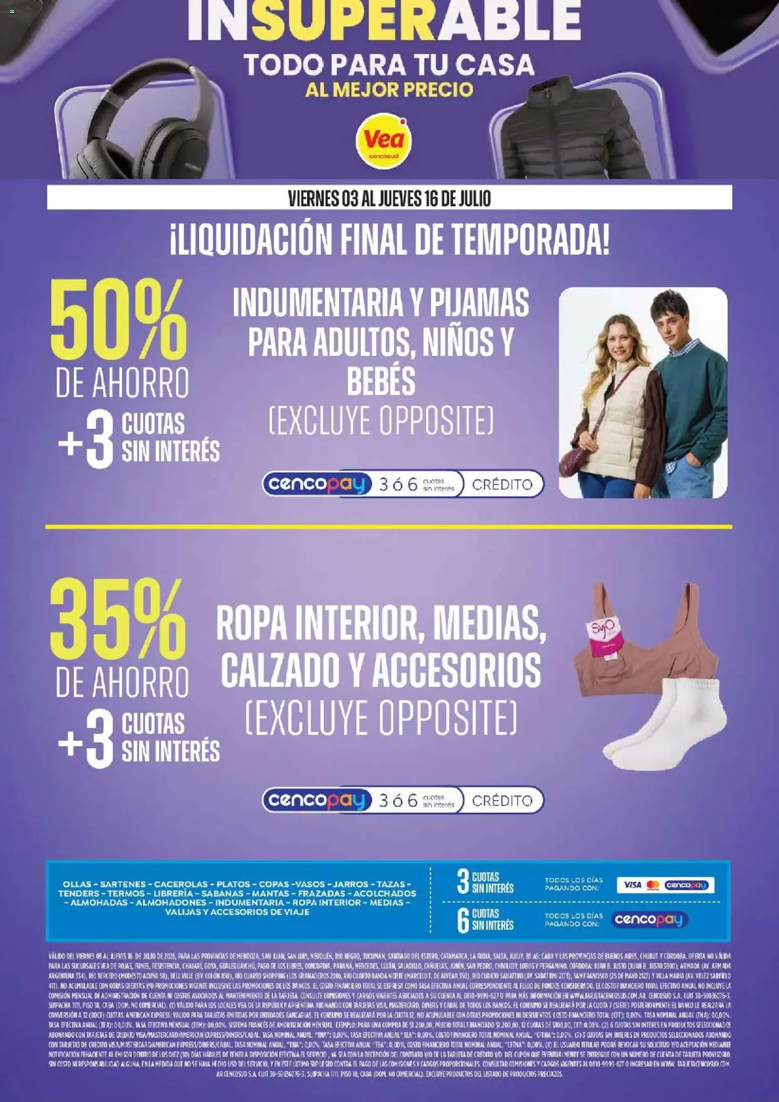 Ofertas de Vea - InSuperable | Todo para tu casa al mejor precio del 03/07/2026 - 16/07/2026 3 de julio al 16 de julio 2026 - Página 8 del catálogo