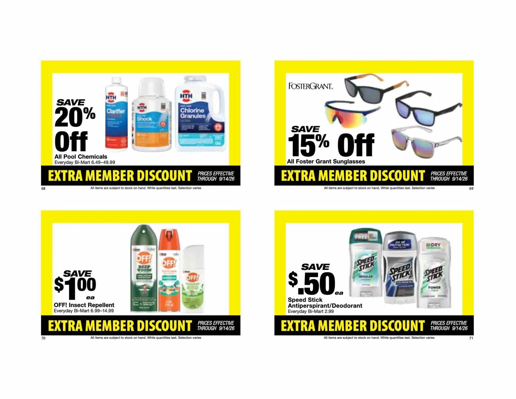 Weekly ad Current Bi-Mart - Extra member discount book leaflet valid from Tuesday 08/25/2026 to Monday 09/14/2026 from August 25 to September 14 2026 - Page 19