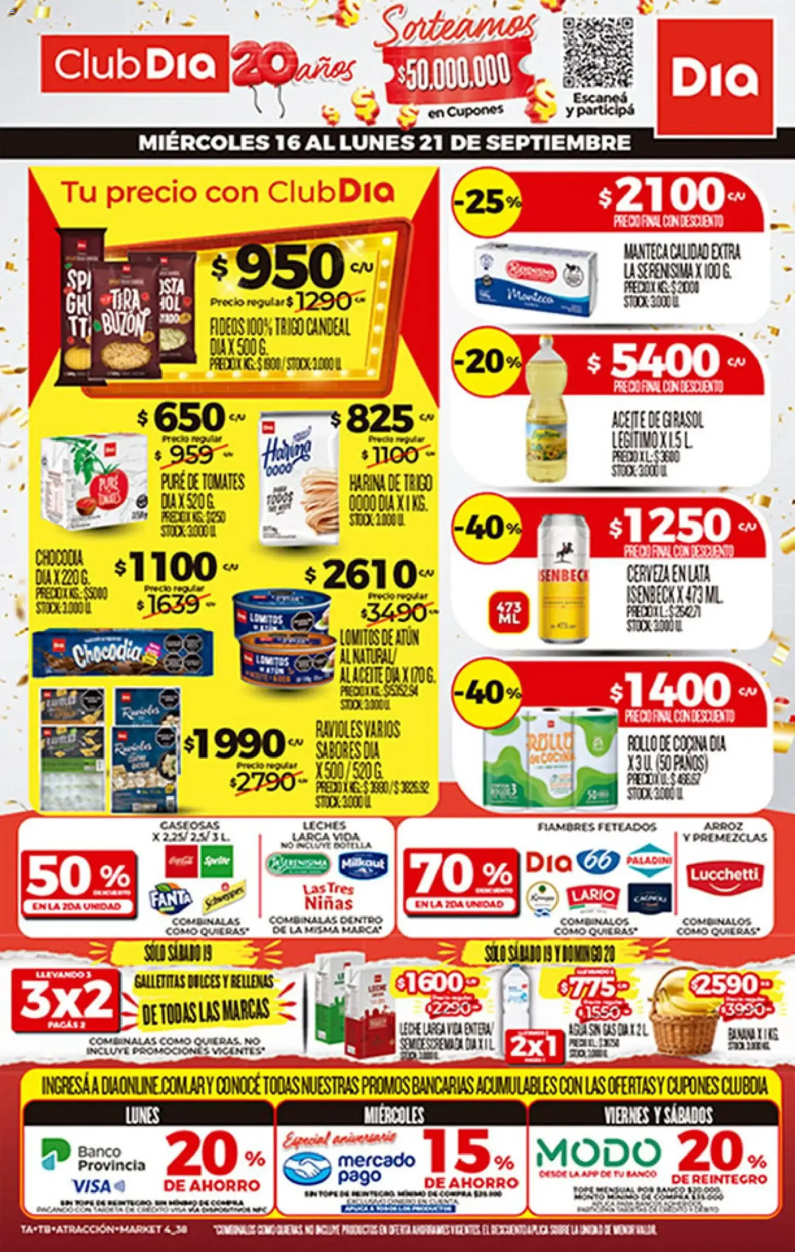 Ofertas de Supermercado DIA Ofertas del 16/09/2026 - 22/09/2026 16 de septiembre al 21 de septiembre 2026 - Página 1 del catálogo