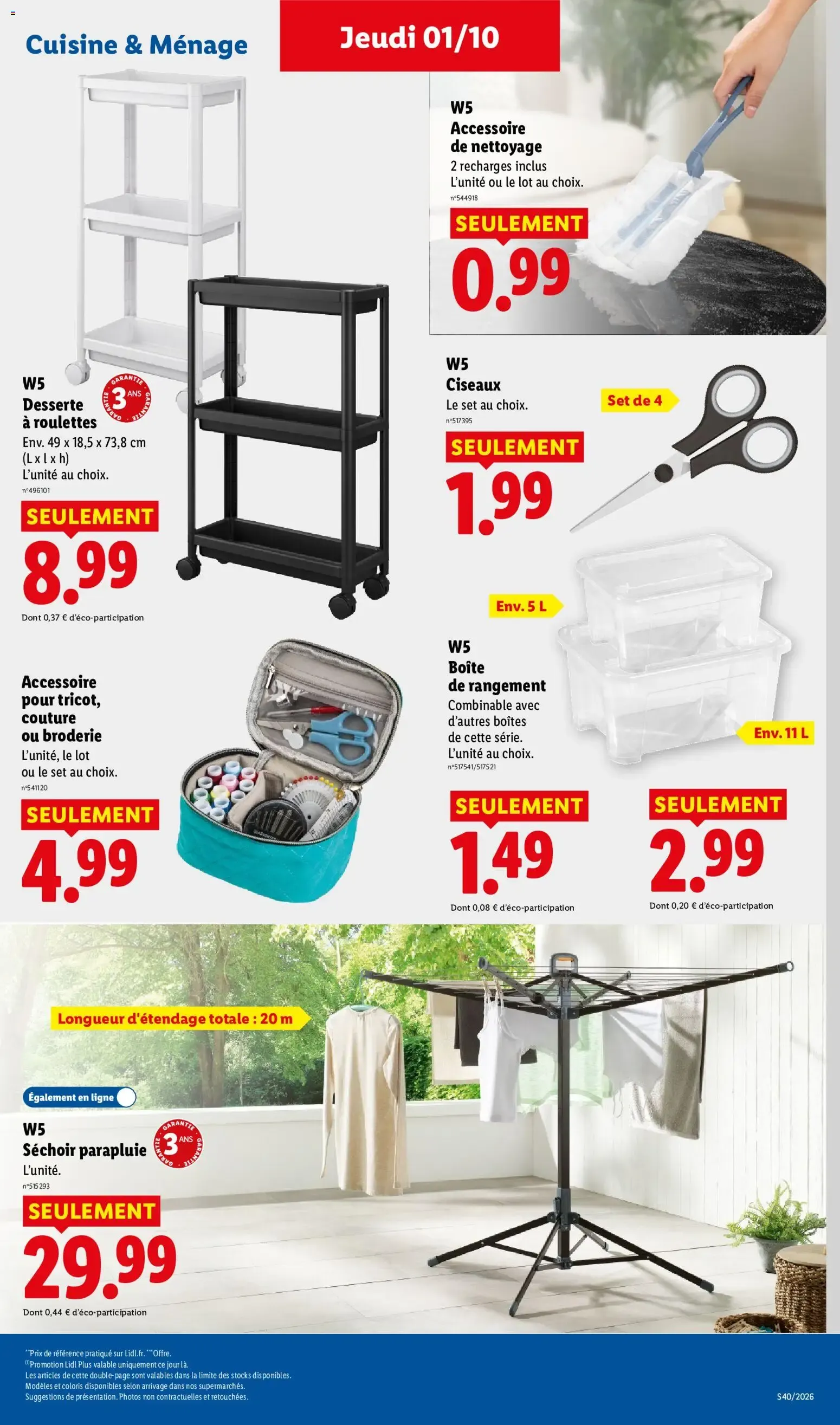 Catalogue LIDL du 01/10/2026 | Promo prospectus en ligne du 1 octobre au 7 octobre 2026 - Catalogue page 43